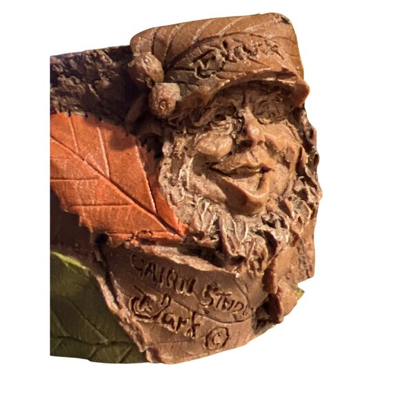 Vintage Tom Clark PADRE Gnome Figurine Sitting on Stump 1983 Numbered 25 Estate - Picture 5 of 8